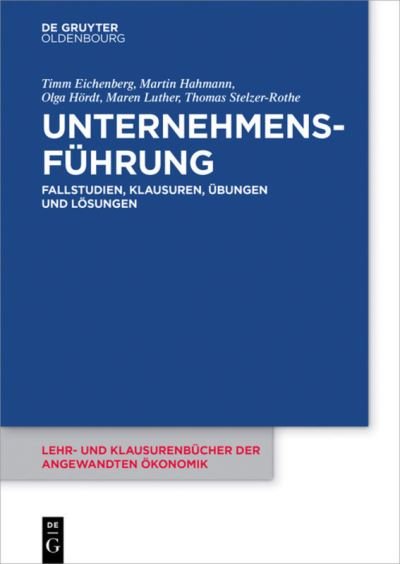 Cover for Eichenberg · Unternehmensführung (Buch) (2017)