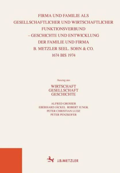 Cover for Alfred Grosser · Wirtschaft Gesellschaft Geschichte (Hardcover Book) (1974)