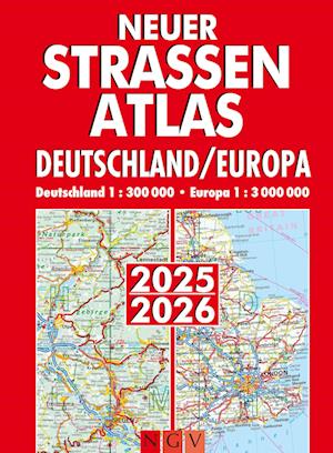 Cover for Neuer Straßenatlas Deutschland / Europa 2025/2026 (Book) (2024)