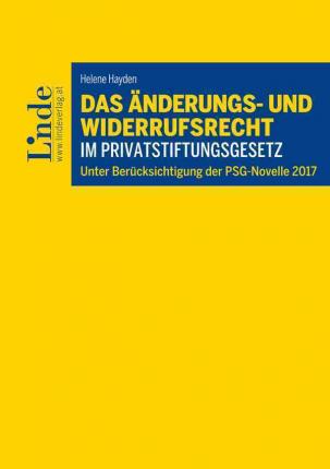 Das Änderungs- und Widerrufsrech - Hayden - Books -  - 9783707339345 - 