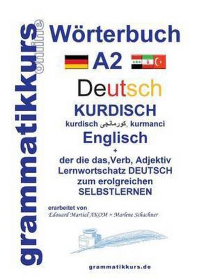 Cover for Schachner · Wörterbuch Deutsch - Kurdisch (Book) (2016)