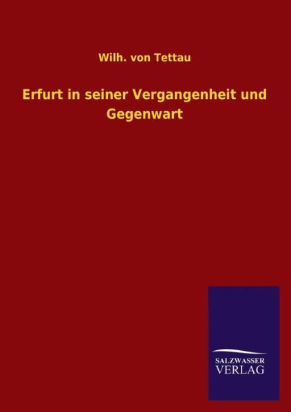 Cover for Wilh. Von Tettau · Erfurt in Seiner Vergangenheit Und Gegenwart (Paperback Book) [German edition] (2013)