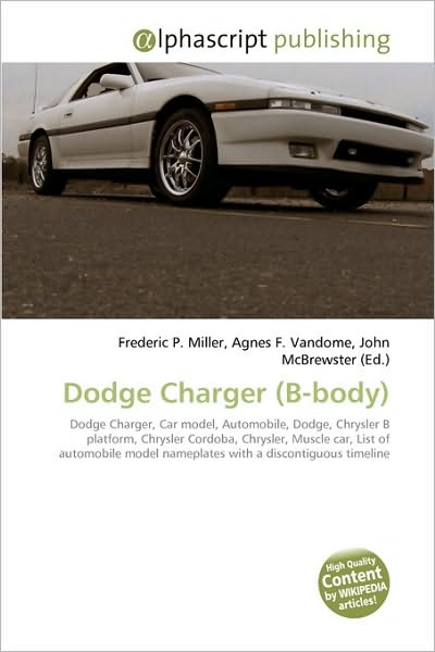 Cover for Frederic P Miller · Dodge Charger (B-Body) (Paperback Book) (2013)