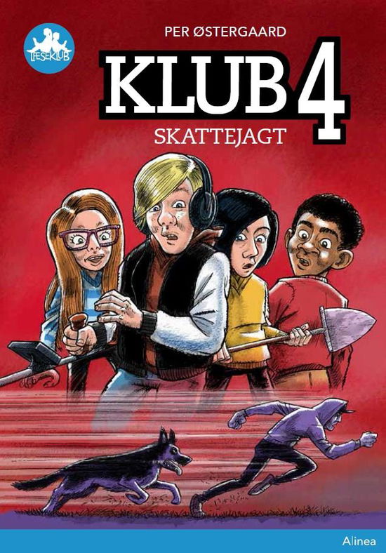 Læseklub: Klub 4 - Skattejagt, Blå Læseklub - Per Østergaard - Bøker - Alinea - 9788723525345 - 11. desember 2017