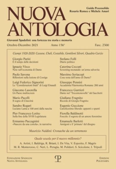 Cover for Edizioni Polistampa · Nuova Antologia (2021) #04 (Book) (2022)