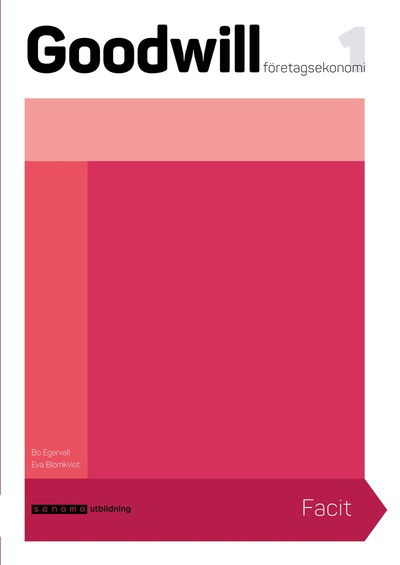 Cover for Bo Egervall · Goodwill Företagsekonomi 1 Elevfacit (Buch) (2017)