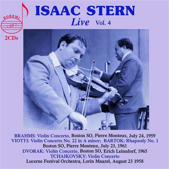 Isaac Stern Live. Vol. 4 - Isaac Stern - Musikk - DOREMI - 0061297813346 - 19. februar 2021