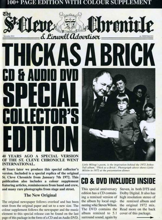 Thick As a Brick (40th Anniversary) (W/dvd) (Aniv) - Jethro Tull - Films -  - 0603497912346 - 6 november 2012