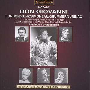 Cover for Gruemmer Elisabeth · Mozart: Don Giovanni (CD)