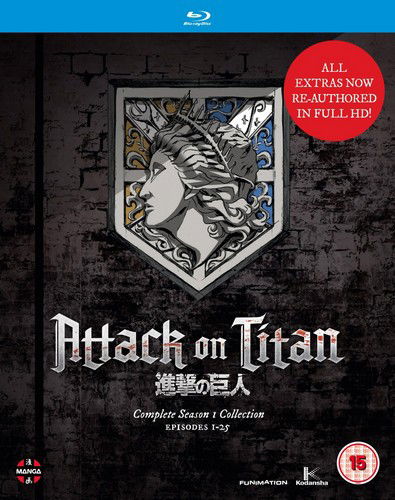 Cover for Attack On Titan - Season 1 · Attack On Titan - Complete Season 1 Collection (Blu-Ray) (2016)