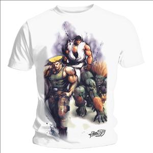 Cover for Officially Licensed · Street Fighter - Trio - T-Shirt (TØJ) [size S]