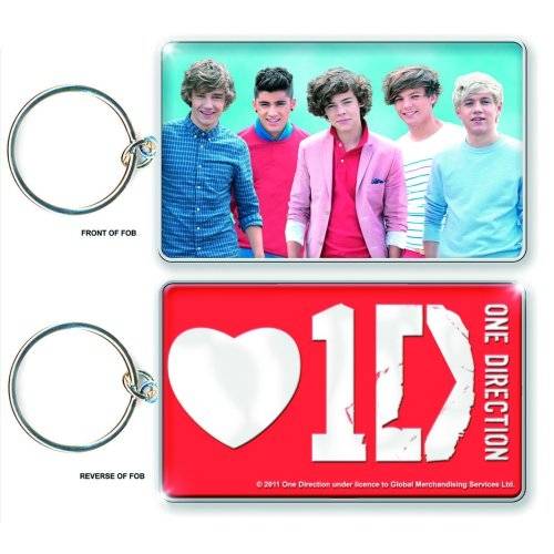 Cover for One Direction · One Direction Keychain: Band Shot &amp; Logo (Double Sided) (MERCH)