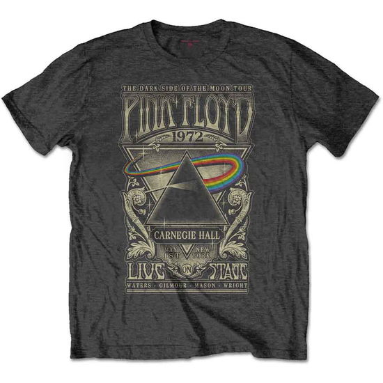 Pink Floyd Unisex T-Shirt: Carnegie Hall Poster - Pink Floyd - Gadżety -  - 5056170678346 - 