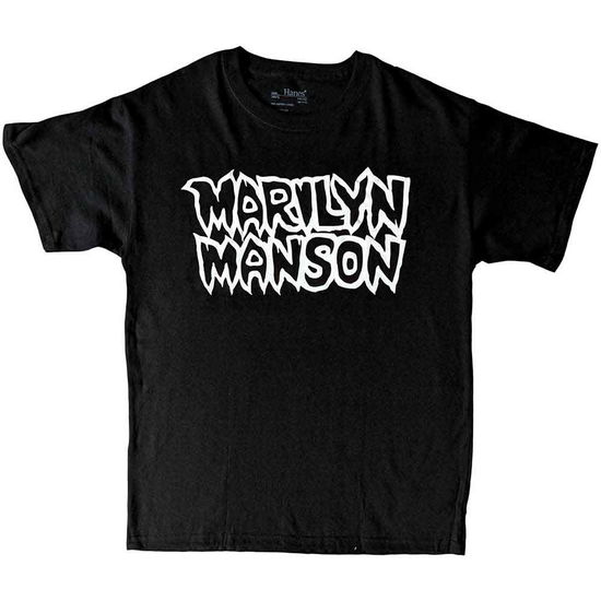 Cover for Marilyn Manson · Marilyn Manson Kids T-Shirt: Classic Logo (9-10 Years) (T-shirt) [size 9-10yrs] [Black - Kids edition]