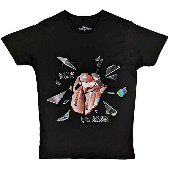 Cover for The Rolling Stones · The Rolling Stones Unisex T-Shirt: Hackney Diamonds Explosion (Black) (T-shirt) [size S] (2023)