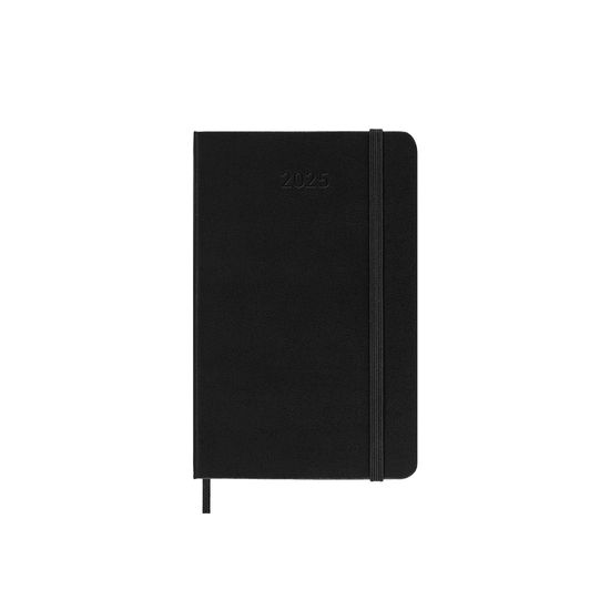 Moleskine 2025 12-Month Weekly Pocket Hardcover Notebook: Black - Moleskine - Kirjat - Moleskine - 8056999270346 - torstai 6. kesäkuuta 2024