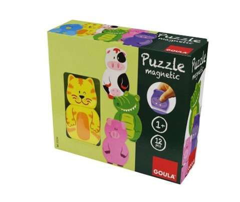 Cover for Goula · Magnetisches Holzpuzzle Tiere (Toys)