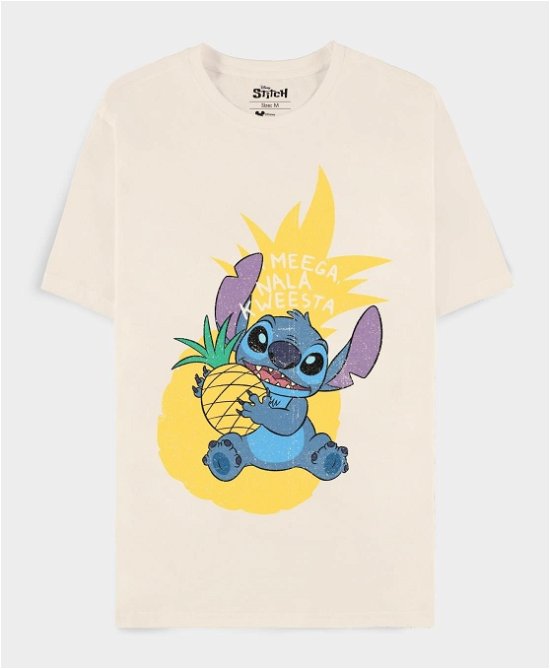 Stich t -Shirt mit Ananas - Blanca xl - Disney: Lilo & Stitch - Produtos -  - 8718526189346 - 