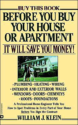 Before You Buy Your House or Apartment - William Klein - Books - Little, Brown & Company - 9780446384346 - June 1, 1987