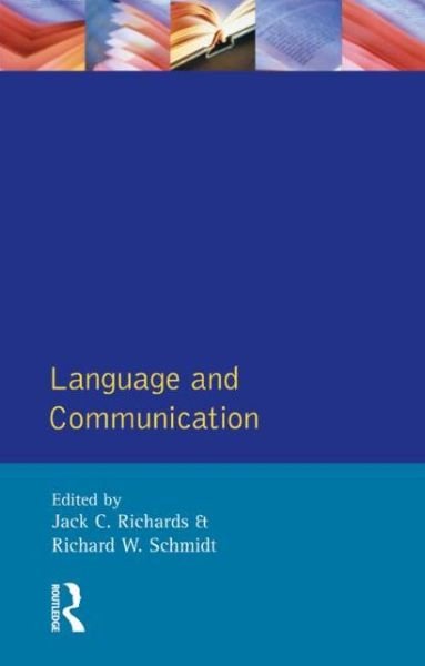 Cover for Jack C. Richards · Language and Communication - Applied Linguistics and Language Study (Pocketbok) (1983)