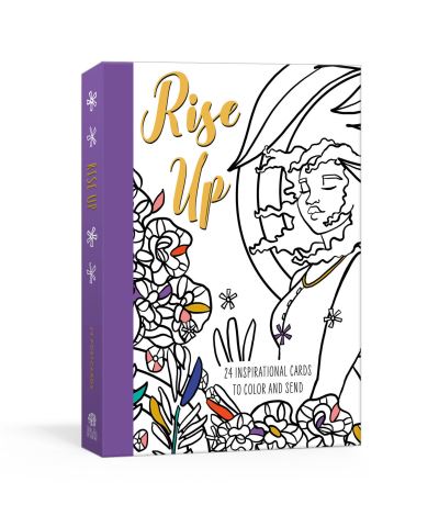 Cover for Ink &amp; Willow · Rise Up Postcard Book: 24 Inspirational Cards to Color and Send (Flashcards) (2023)