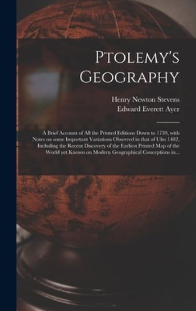 Cover for Henry Newton 1855-1930 Stevens · Ptolemy's Geography (Hardcover Book) (2021)