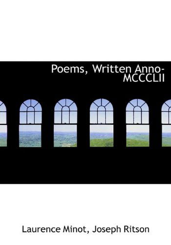 Cover for Joseph Ritson · Poems, Written Anno-mccclii (Paperback Book) [Large Type edition] (2009)
