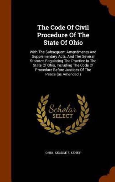 Cover for Ohio · The Code of Civil Procedure of the State of Ohio (Gebundenes Buch) (2015)