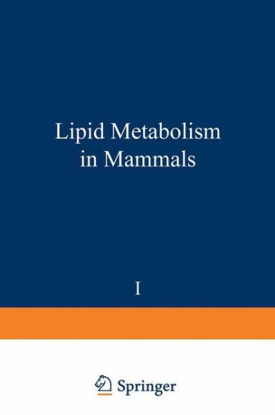 Cover for Fred Snyder · Lipid Metabolism in Mammals - Monographs in Lipid Research (Paperback Book) [Softcover reprint of the original 1st ed. 1977 edition]