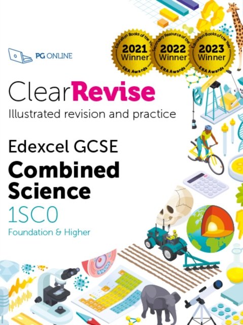 Cover for PG Online Ltd · ClearRevise Edexcel GCSE Combined Science 1SC0 (Pocketbok) (2024)