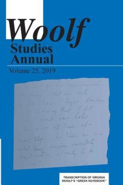 Cover for Mark Hussey · Woolf Studies Annual Vol. 25 (Paperback Book) (2019)