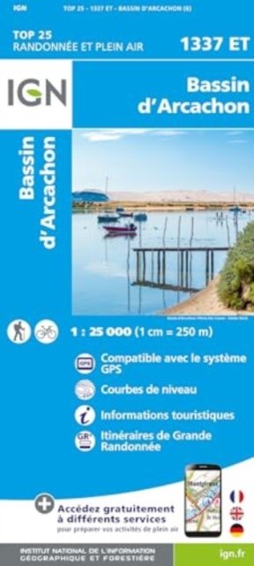 Bassin d'Arcachon - TOP 25 -  - Livros - Institut Geographique National - 9782758555346 - 15 de janeiro de 2024