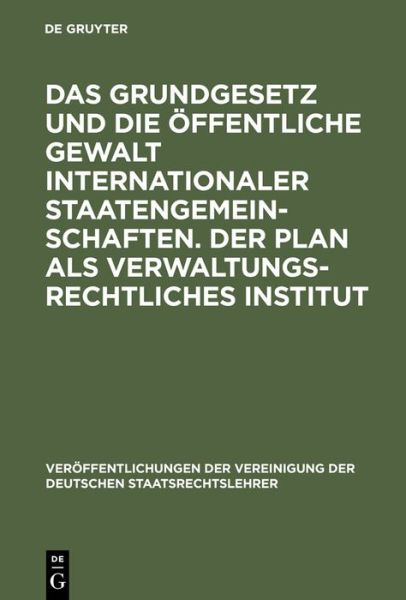 Cover for Max Imboden · Das Grundgesetz und die öffentliche Gew (Book) (1968)