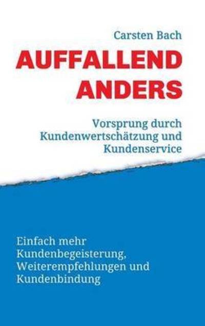 Cover for Bach · Auffallend anders - Vorsprung durc (Bok) (2015)