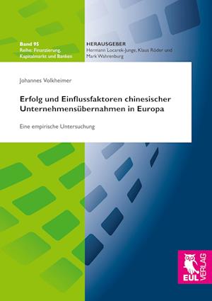 Cover for Johannes Volkheimer · Erfolg und Einflussfaktoren chinesischer Unternehmensübernahmen in Europa (Paperback Book) (2017)