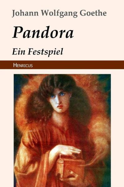 Cover for Johann Wolfgang Goethe · Pandora (Paperback Book) (2018)