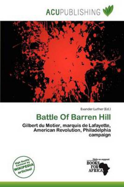 Cover for Evander Luther · Battle Of Barren Hill (Book) (2011)