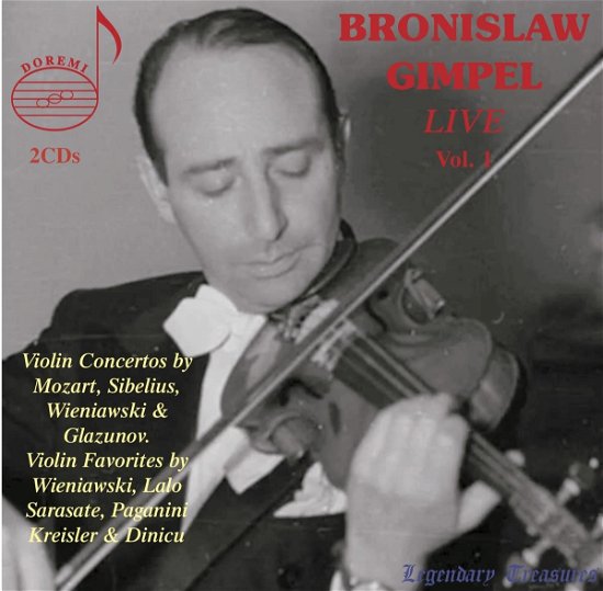Cover for Dinicu / Gimpel / Martin · Bronislaw Gimpel Live 1 (CD) (2022)