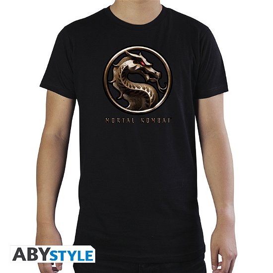 Cover for Mortal Kombat · MORTAL KOMBAT - Tshirt  Logo man SS black - basi (ACCESSORY)