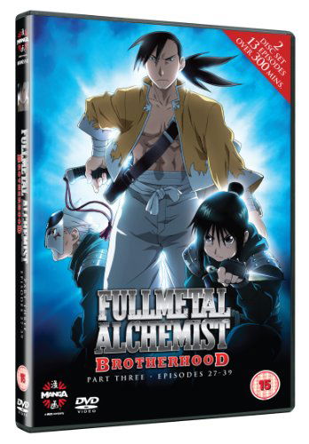 Fullmetal Alchemist Brotherhood Three (Episodes 27-39) - Yasuhiro Irie - Film - MANGA ENTERTAINMENT - 5022366514347 - 21. februar 2011