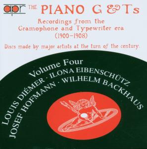 Diemer / Eibenschutz / Hofmann / Backhaus · Piano G & T's Vol.4 (CD) (2018)