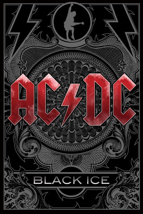 Cover for Ac/dc · Ac/dc - Black Ice (poster Maxi 61x915 Cm) (Plakat)