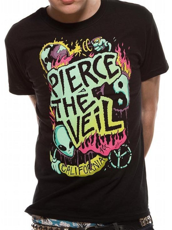 Pierce the Veil - Alien (T-shirt Unisex Tg. L) - Pierce the Veil - Koopwaar -  - 5054015246347 - 