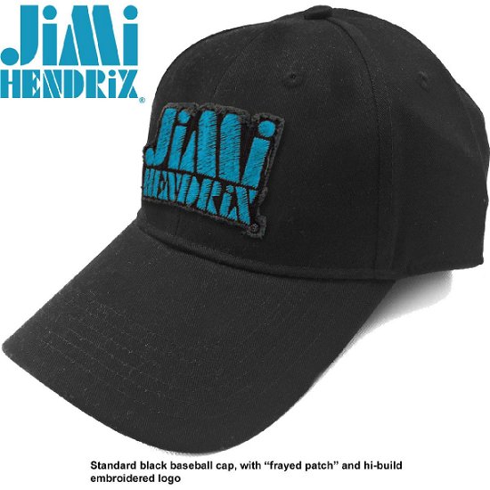 Cover for The Jimi Hendrix Experience · Jimi Hendrix Unisex Baseball Cap: Blue Stencil Logo (Klær) [Black - Unisex edition]