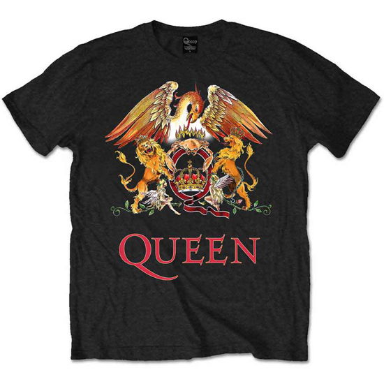 Queen Kids T-Shirt: Classic Crest (11-12 Years) - Queen - Produtos -  - 5056368627347 - 