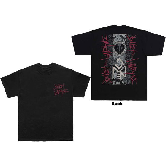 Bullet For My Valentine Unisex T-Shirt: Floral Omen (Back Print) - Bullet For My Valentine - Merchandise -  - 5056737207347 - 