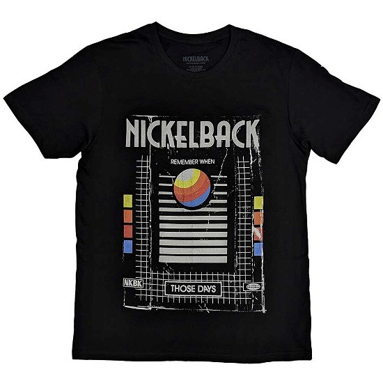 Nickelback Unisex T-Shirt: Those Days VHS - Nickelback - Merchandise -  - 5056737223347 - 