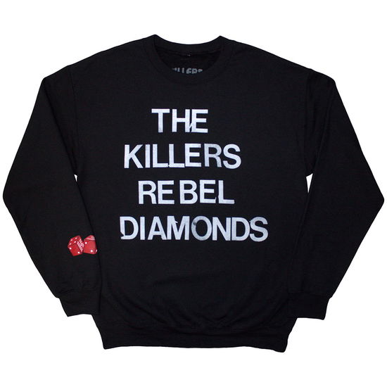 The Killers Unisex Sweatshirt: Tour '24 Rebel Diamonds Stacked (Black) (Ex-Tour) - Killers - The - Merchandise -  - 5056821089347 - December 11, 2024