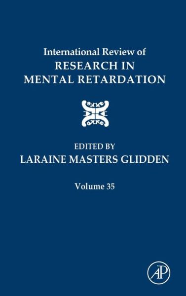 Cover for Adams · International Review of Research in Mental Retardation - International Review of Research in Mental Retardation (Hardcover Book) (2007)