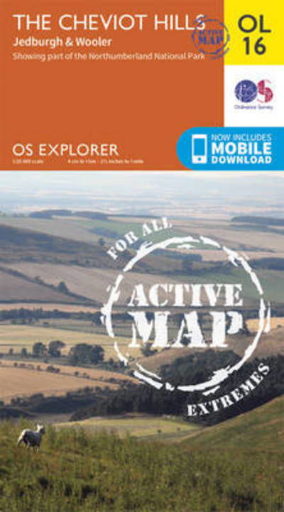 Cover for Ordnance Survey · The Cheviot Hills, Jedburgh &amp; Wooler - OS Explorer Map Active (Map) [May 2015 edition] (2015)